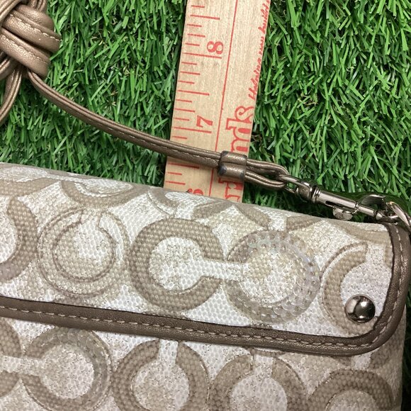 Coach Poppy Kristin Logo Small Shoulder Bag & Card Wallet - Picture 13 of 16